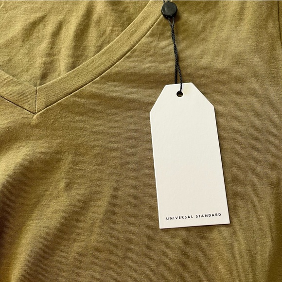 NWT Universal Standard Tesino Military Olive Jersey Loose Oversized Dress - Picture 6 of 11